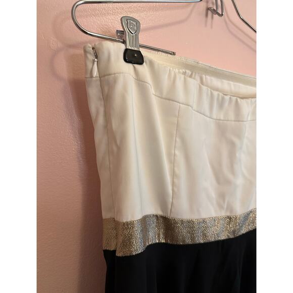 Express Y2K Strapless Colorblock Women's Mini Dress HOCO 10 - Picture 7 of 9